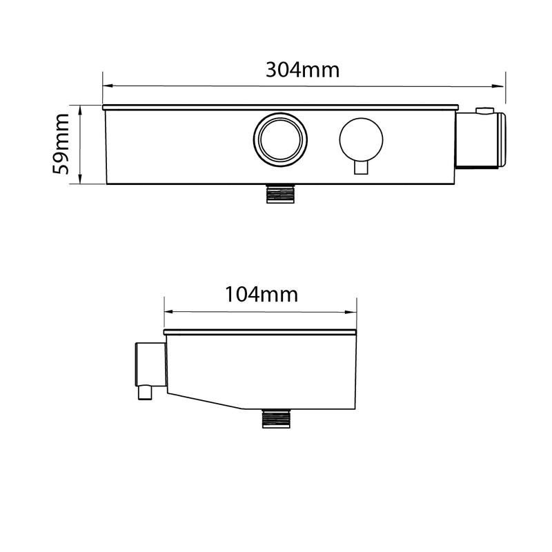 Triton Push Button Mixer Shower Black Toolstation