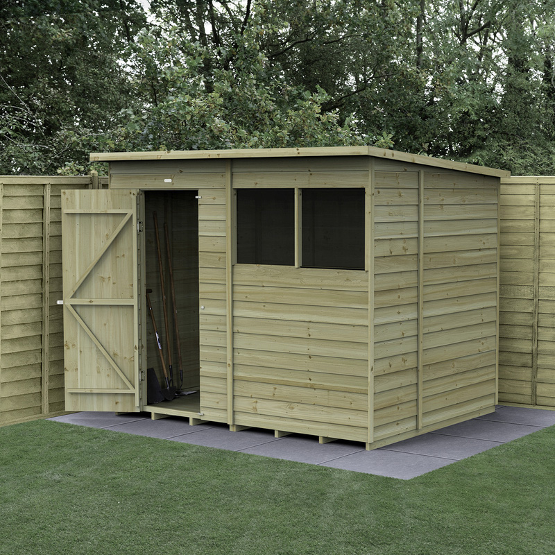 Forest Garden Overlap Pressure Treated Pent Shed