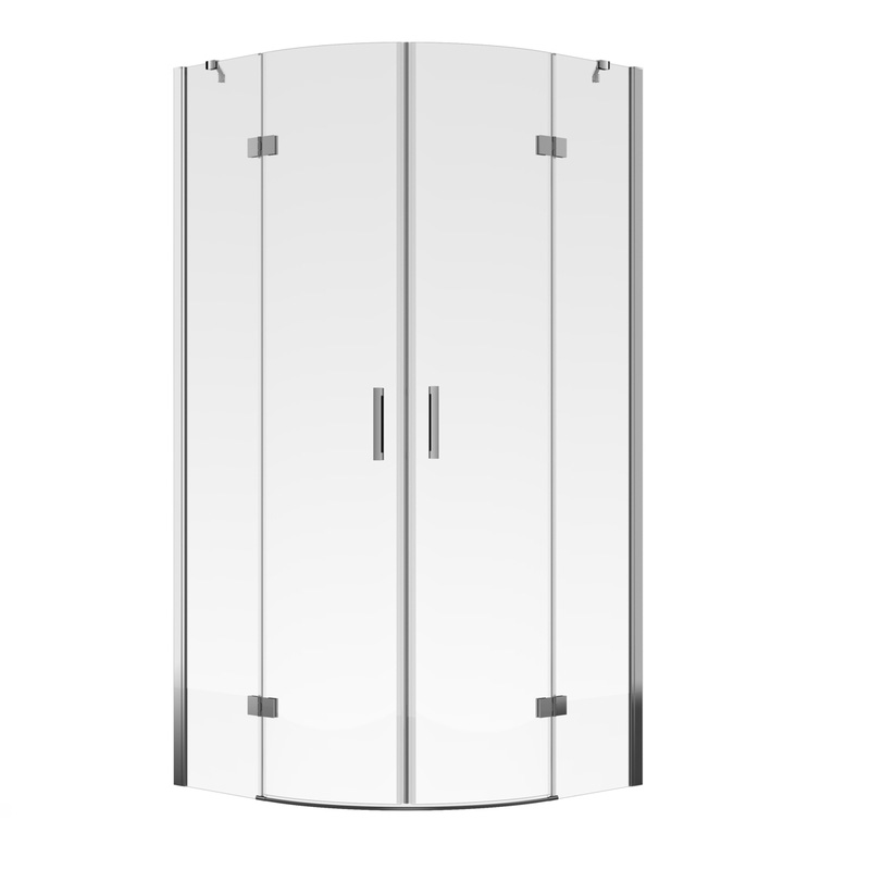 Aqualux Frameless 6mm 2 Door Quadrant Shower Enclosure 800x800mm