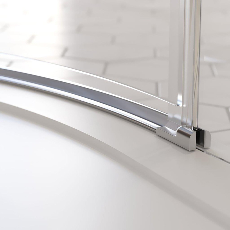 Aqualux Frameless 6mm 2 Door Quadrant Shower Enclosure 800x800mm Toolstation