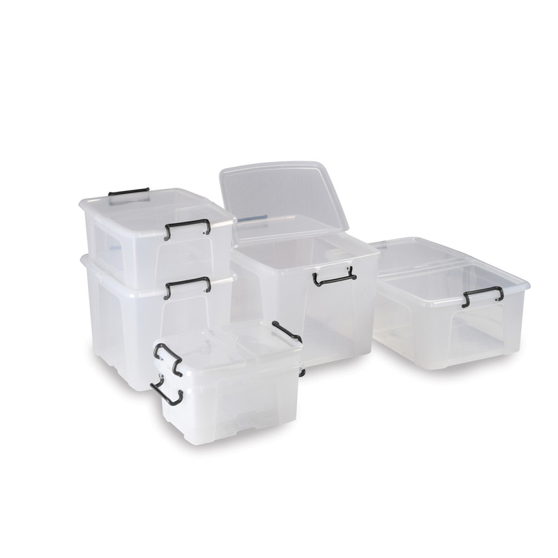 Plastic Container with Hinged Folding Lid