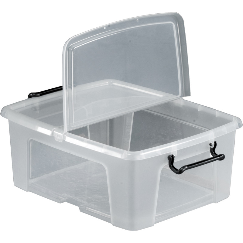 Plastic Container with Hinged Folding Lid