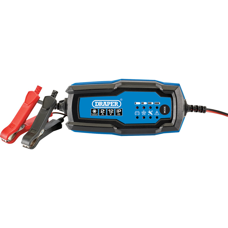 Draper 12V/2A Smart Charger and Battery Maintainer