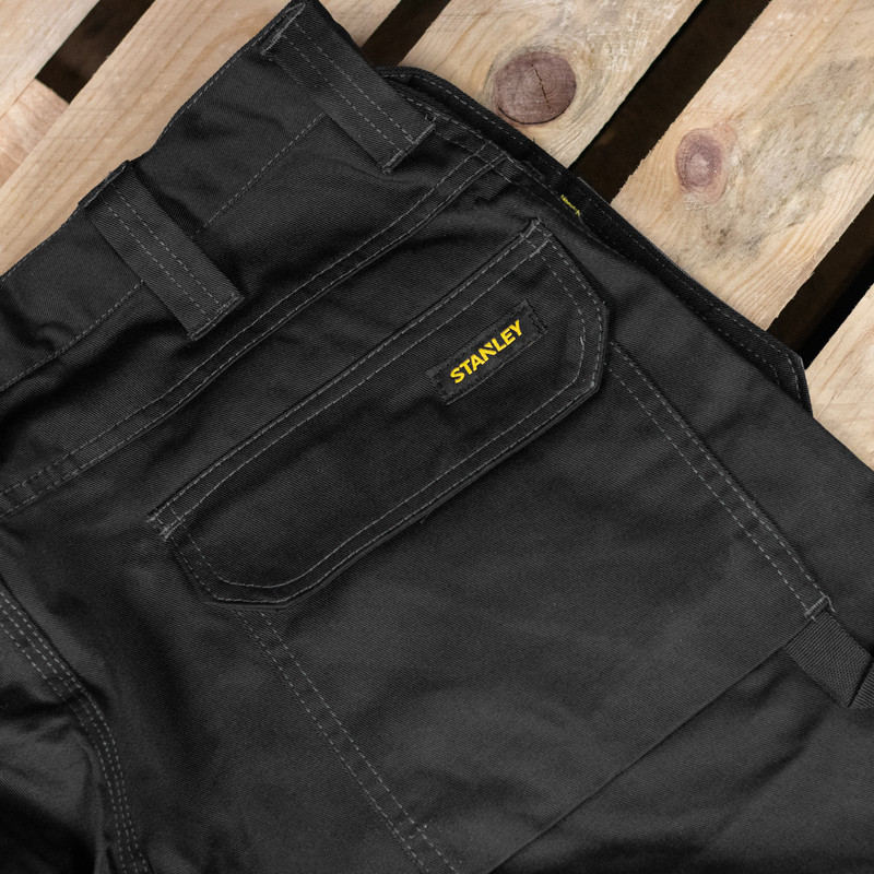 Stanley Knoxville Holster Pocket Trousers 36" R Black Toolstation