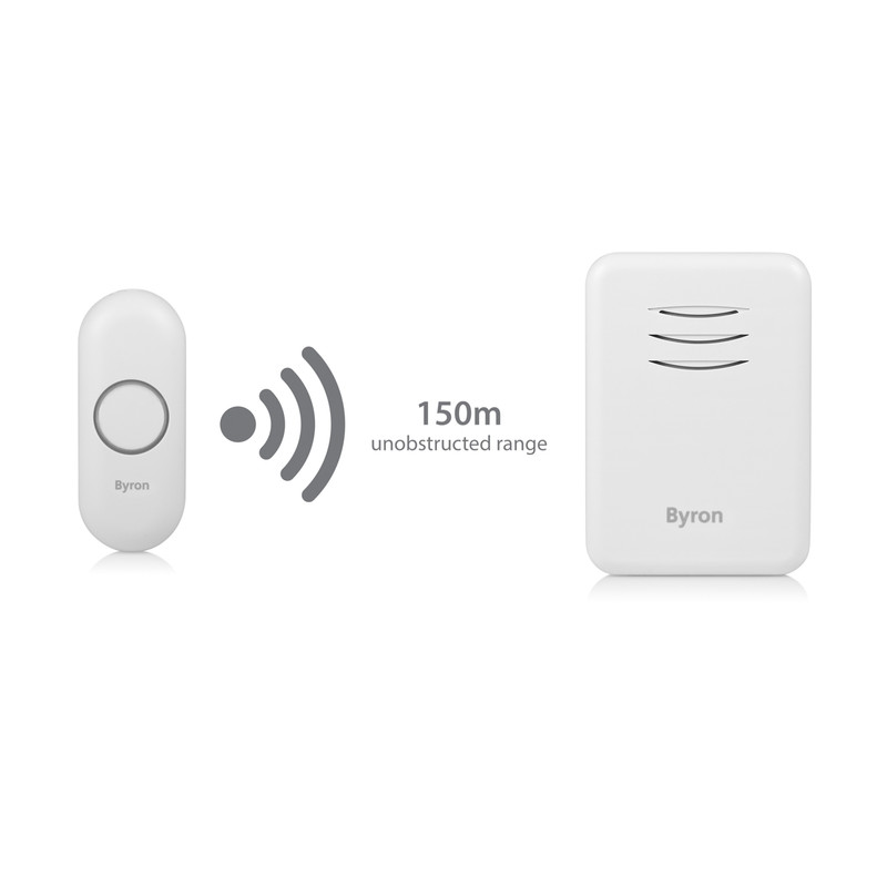 Byron Wireless Doorbell Set Plugin Toolstation