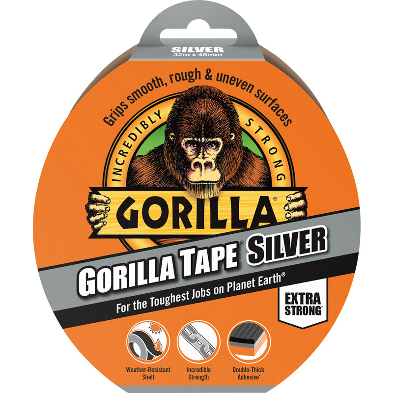 Gorilla Glue Black Tape 32M X 48 MM Roll Strong Duct Gaffer Tape 
