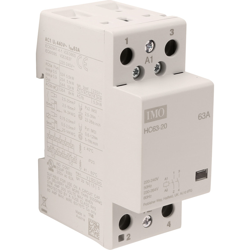 IMO 2 Pole Heating Contactor
