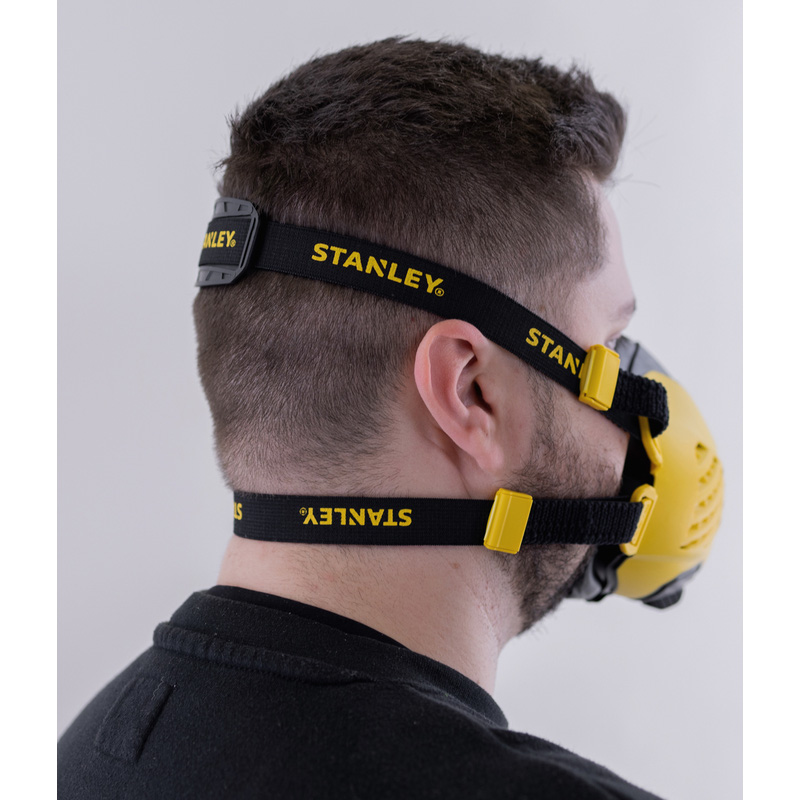 Stanley Dust Mask Respirator With P3 Fitted Filters and FaceFitCheck