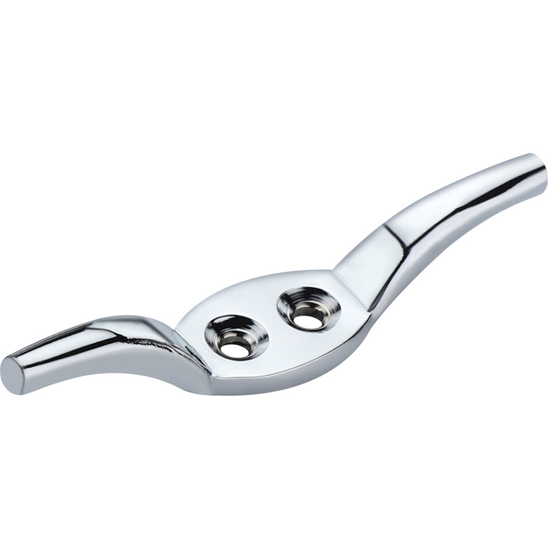 Cleat Hook 63mm Satin Chrome Pack Of 1 