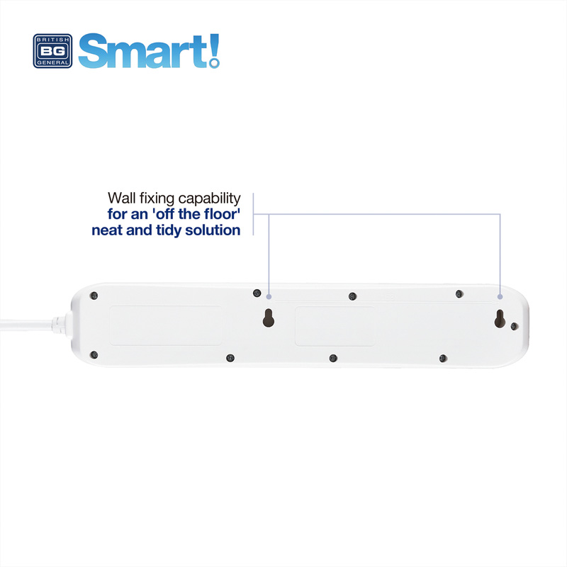 BG 3 Socket Smart Extension Lead 1m 13A White Toolstation