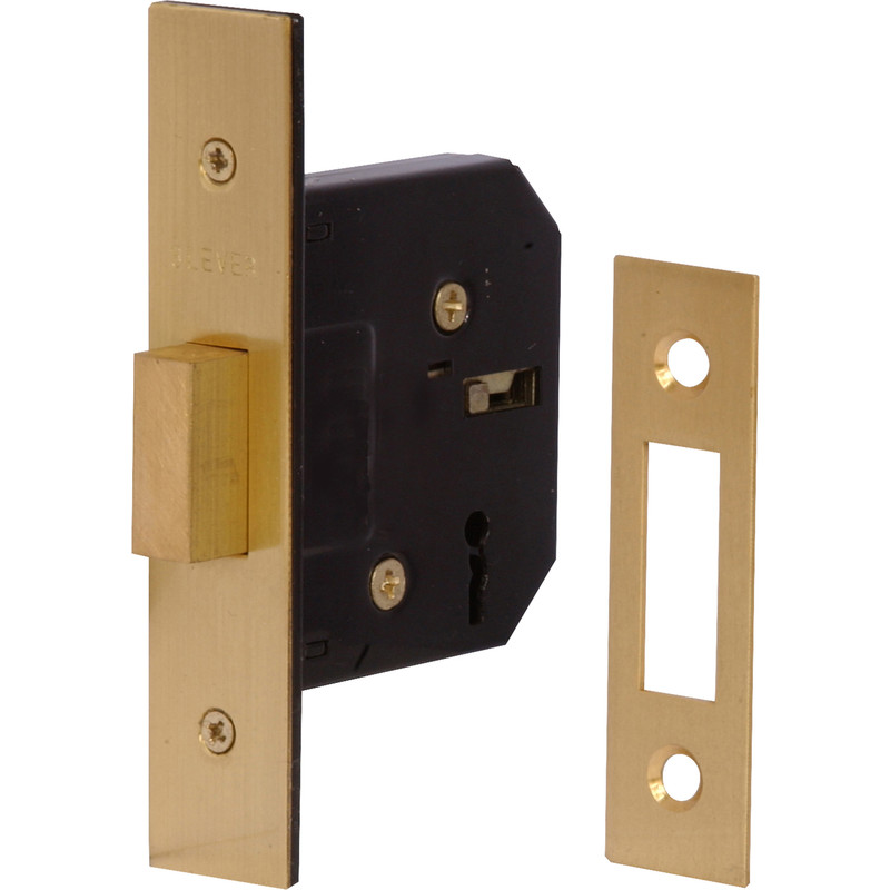 3 Lever Mortice Deadlock 76mm Nickel Plated | Toolstation