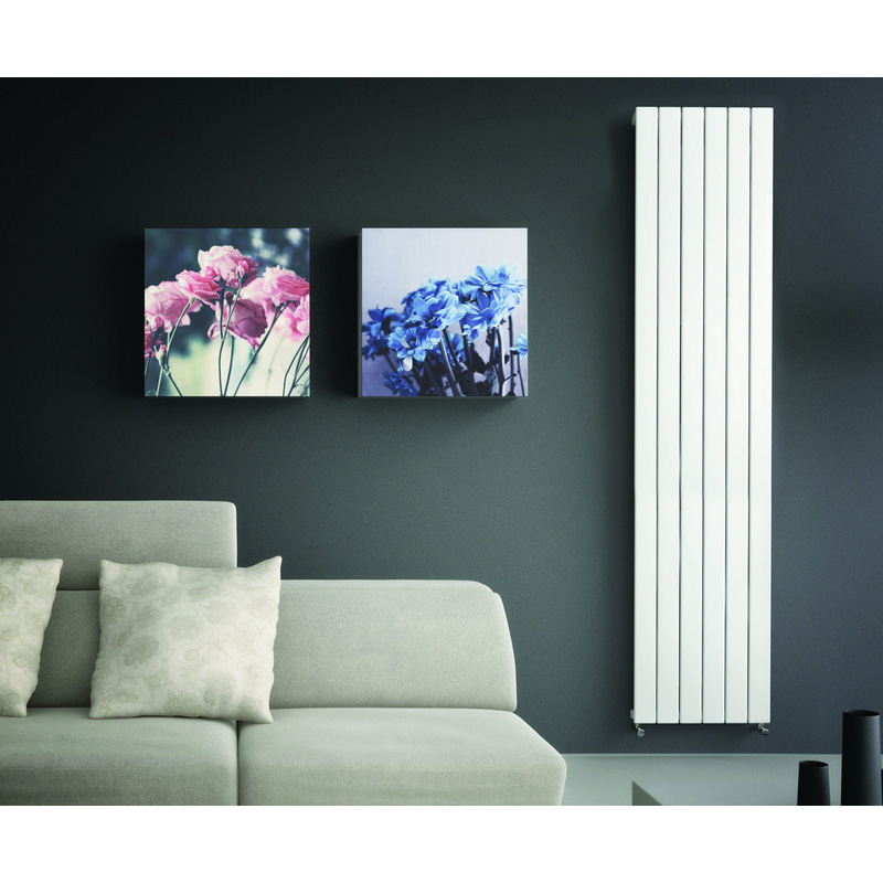 Tesni Eve Single Panel Designer Radiator White 600 x 433mm | Toolstation