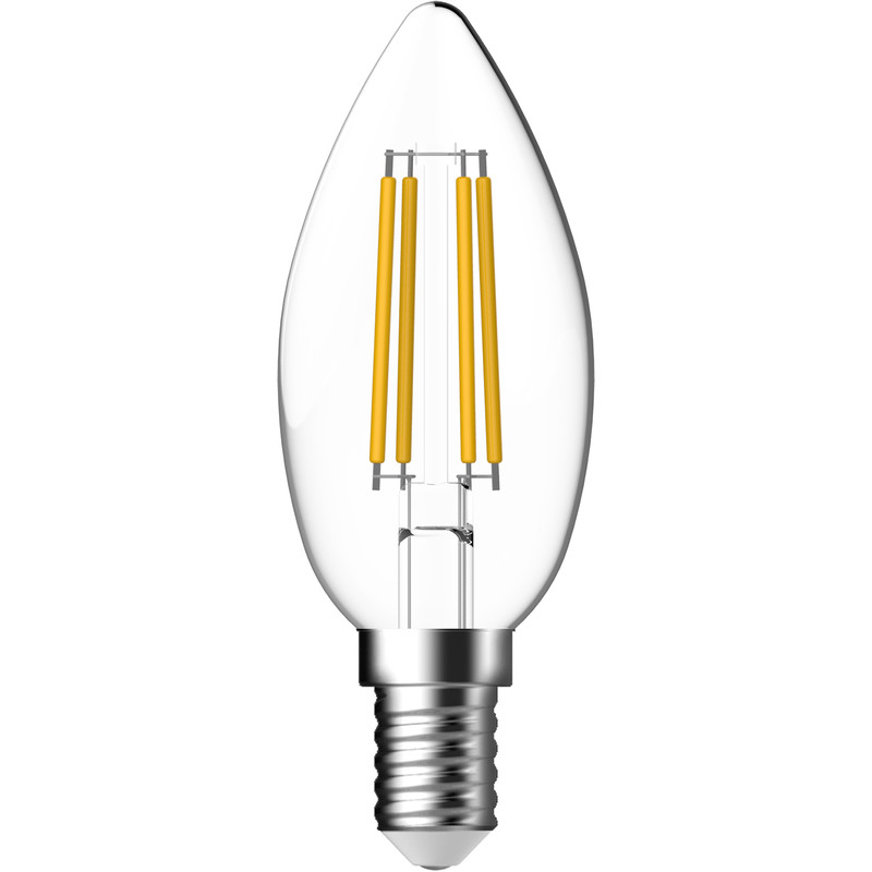 Energetic LED Filament Clear Candle Lamp