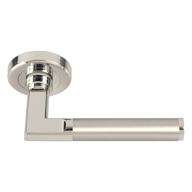 Serozzetta Sessanta Lever On Round Rose Polished & Satin Nickel