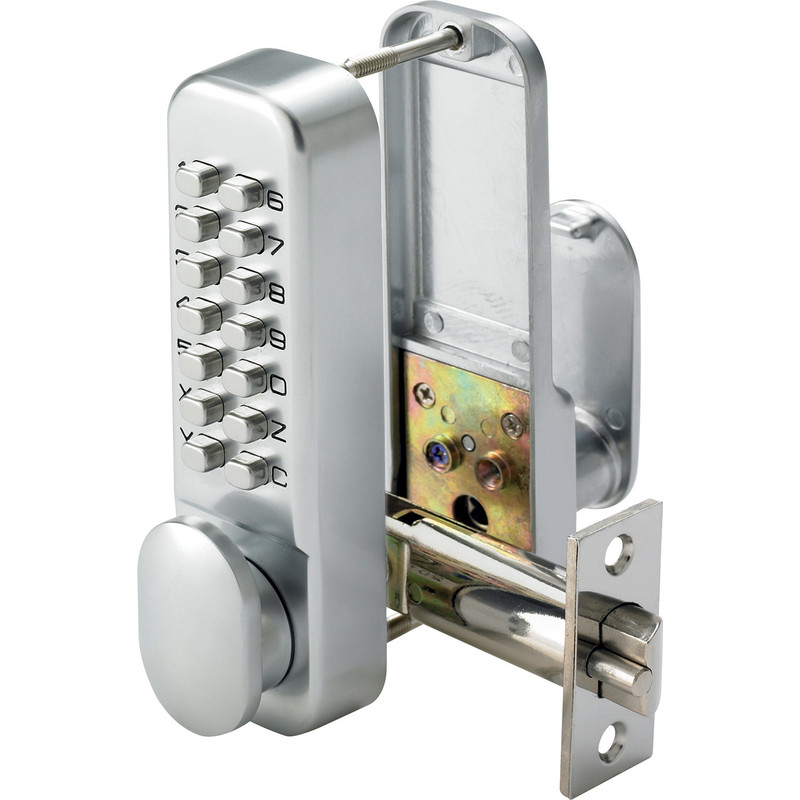 Push button on sale door lock