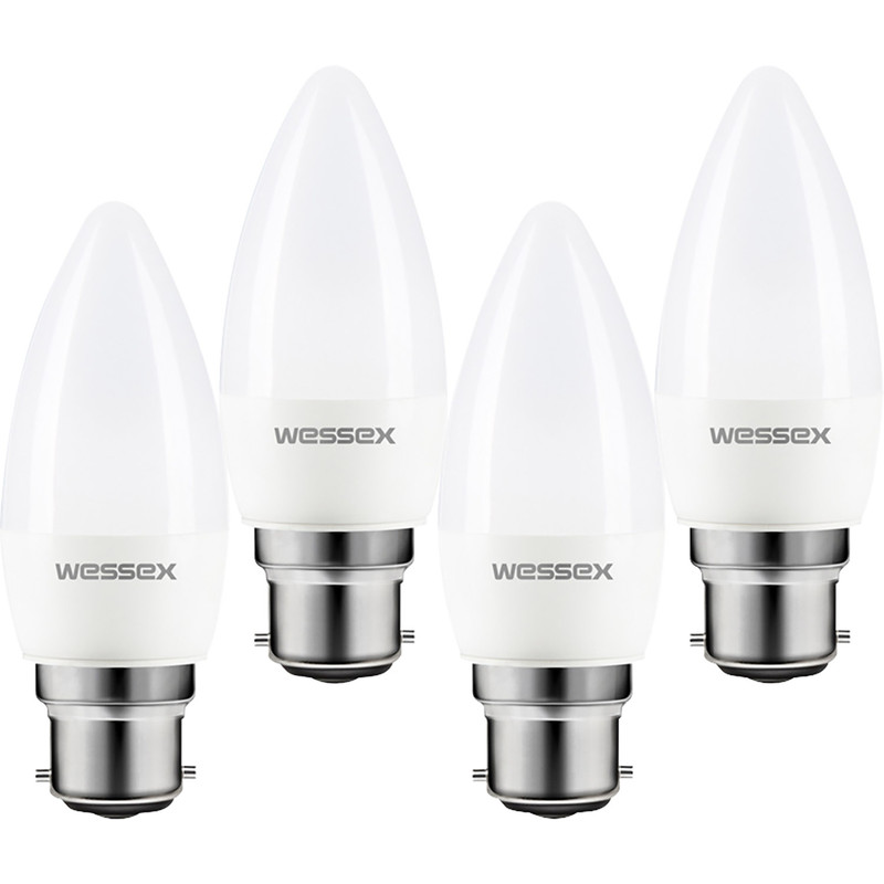 Wessex LED Frosted Dimmable Candle Bulb Lamp
