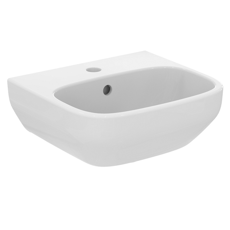 Ideal Standard i.life Cloakroom Basin and Pedestal 40cm 1 Tap Hole ...