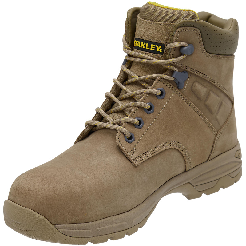 Stanley Impact Safety Boots Size 8 In Stone Rubber/Steel
