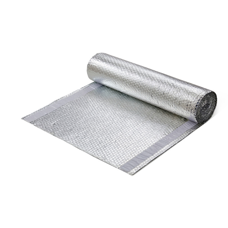 Size:1x10m 3.28x32.8ft Walls YINGJI Foam Insulation Roll Double Layer Insulation Foil Thermawrap Self-adhesive Heat Reflective for Garage Door Floors and Roof