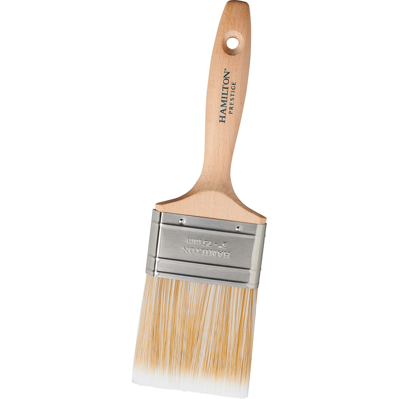 Hamilton Prestige Synthetic Paintbrush 3" In Birch Steel