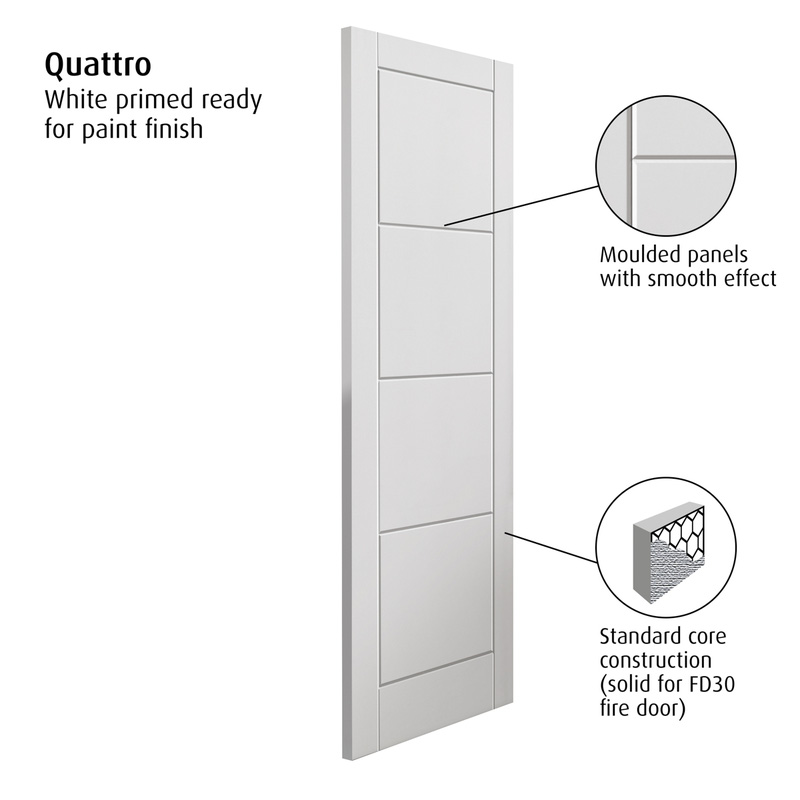 Quattro White Internal Door