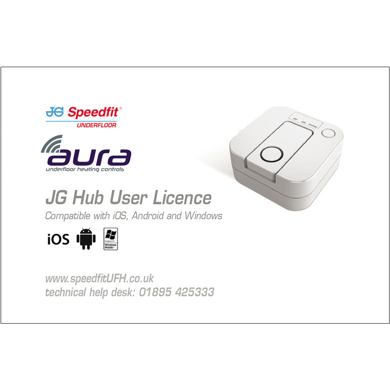 JG Speedfit Aura Hub User Licence