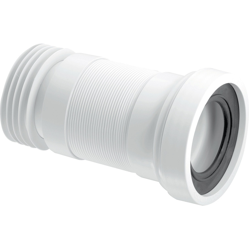 McAlpine Flexible Straight WC Connector