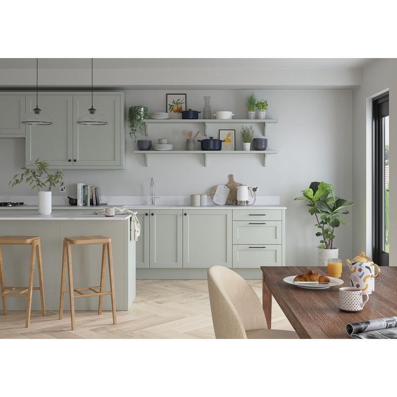 dulux polished pebble kitchen