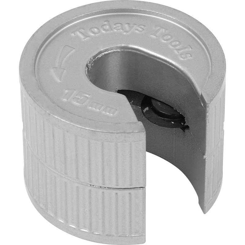 Tooltime 15mm & 22mm Copper Pipe Cutter Set - With Spare Blades (Pipeslice Style)