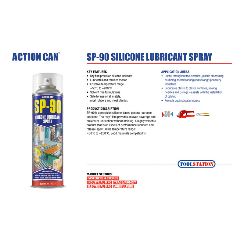 Action Can Sp 90 Silicone Lubricant 500ml