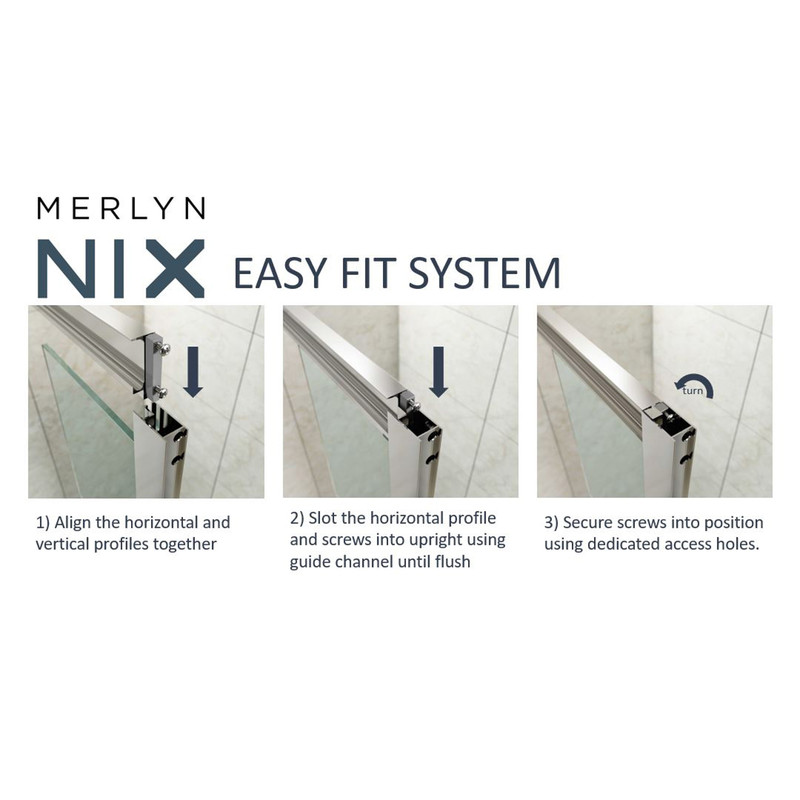 Merlyn NIX Sliding 2 Door Quadrant Shower Enclosure