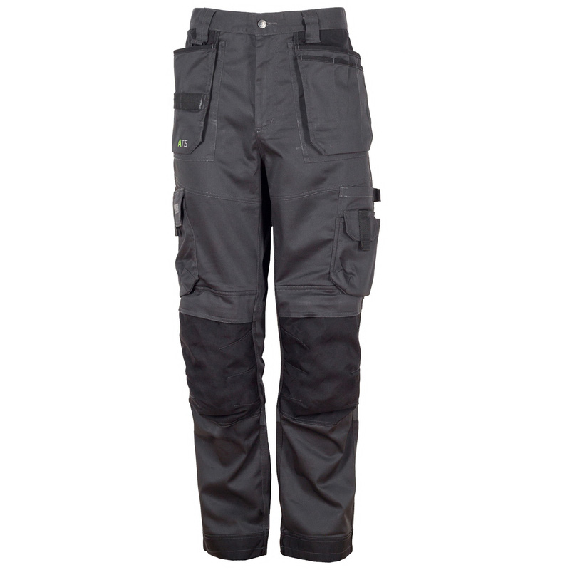 Apache Ats 3D Stretch Holster Pocket Trousers /Black In Grey, Size W38/L29 Polyester/Cotton/Elastane