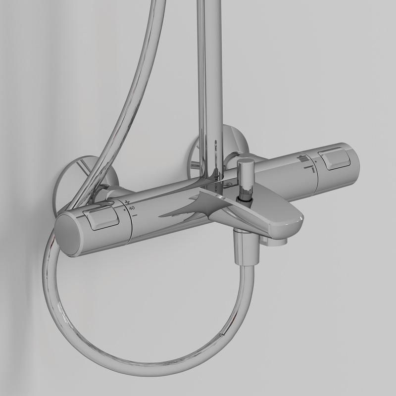 Ideal Standard Ceratherm Thermostatic Diverter Bar Mixer Shower