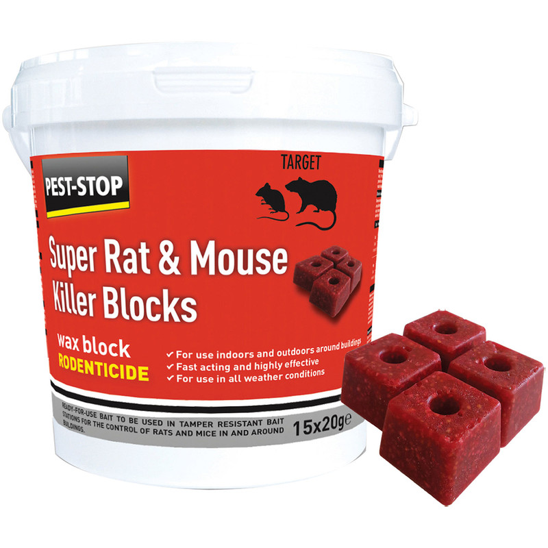 The Big Cheese Mouse & Rat Killer2 Grain Bait Sachets 25g