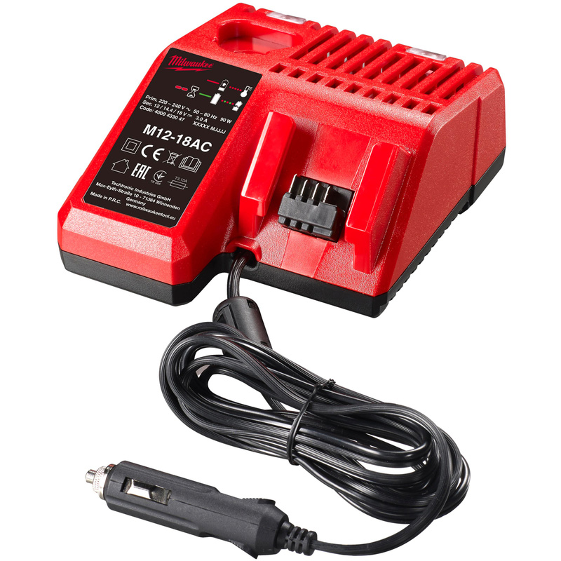 Milwaukee M12- M18 In Car Charger