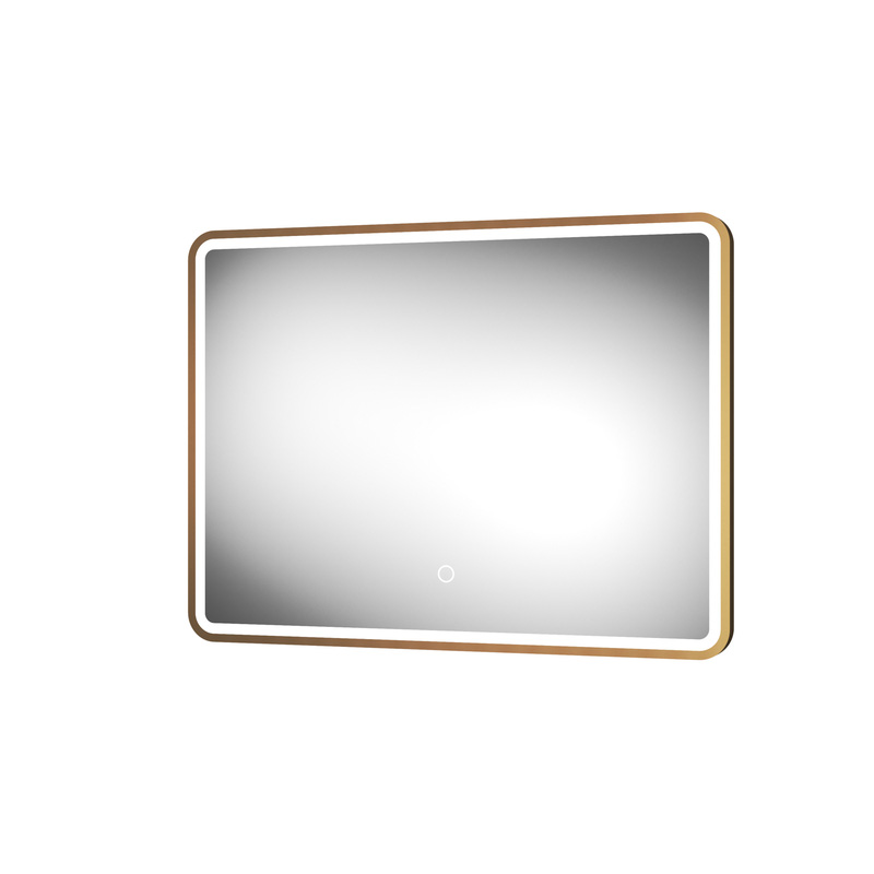 Sensio Frontier LED Bathroom Mirror CCT Brushed Brass 800 x 600mm