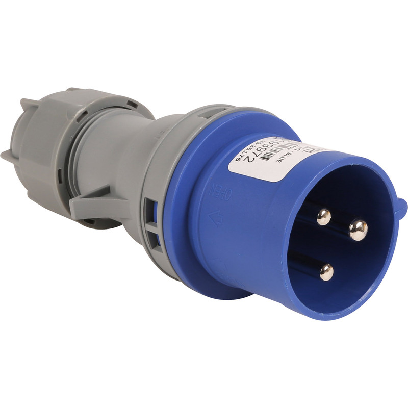 Industrial Connectors IP44 240V Plug 16A | Toolstation