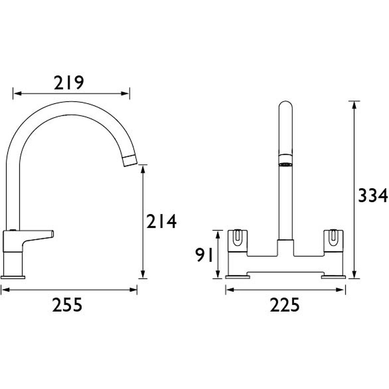 Bristan Design Mono Mixer Kitchen Tap Chrome Toolstation