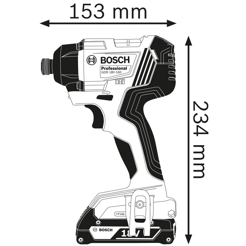 Bosch 18V Impact Driver GDR 18V-160