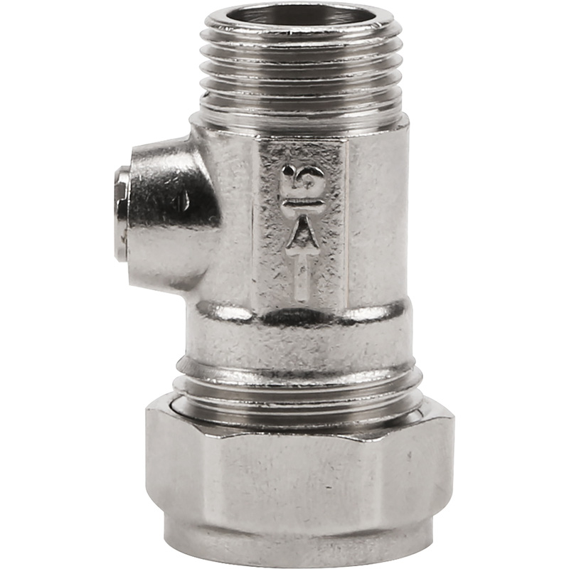 Flat Faced Male Straight Isolating Valve 15mm X 3 8 Toolstation