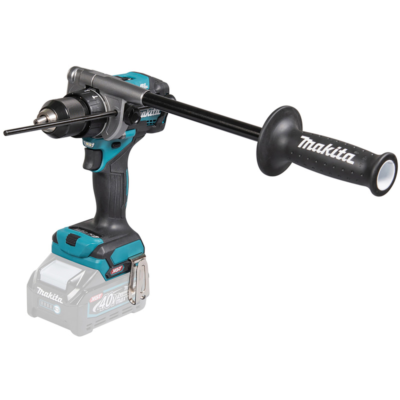 Makita 40V Xgt Max Brushless Combi Drill Body Only In Steel Blue