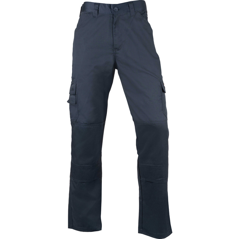 Dickies Everyday Trousers Blue In Navy, Size 38R Cotton/Polyester