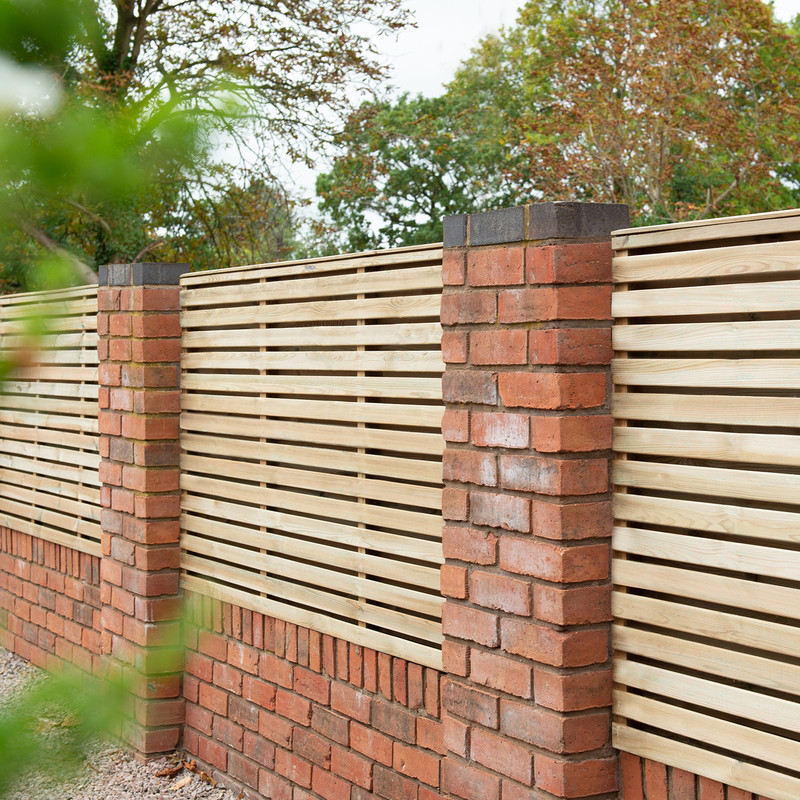 Forest Garden Pressure Treated, Flexible Garden Fence Strips