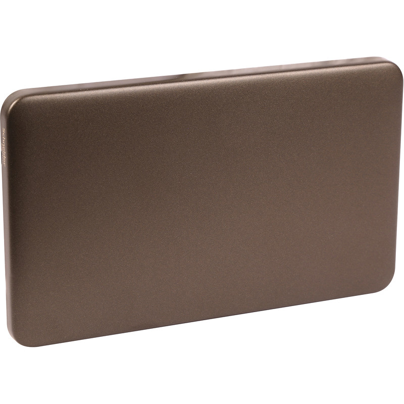 Schneider Electric Lisse Mocha Bronze Screwless Blank Plate