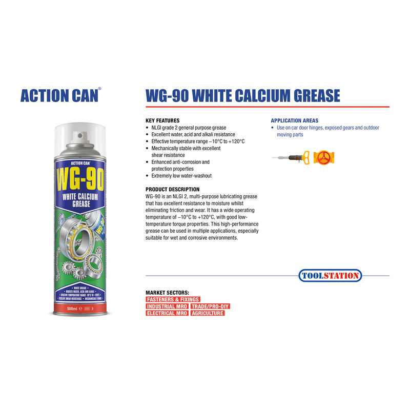Action Can WG-90 White Grease
