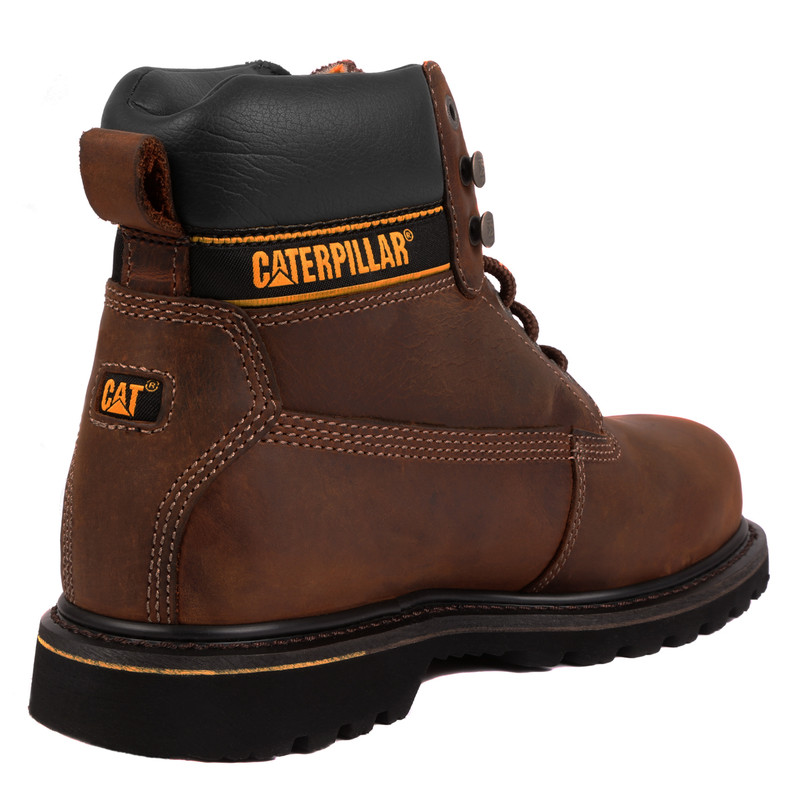 Caterpillar Holton Safety Boots Brown Size 12