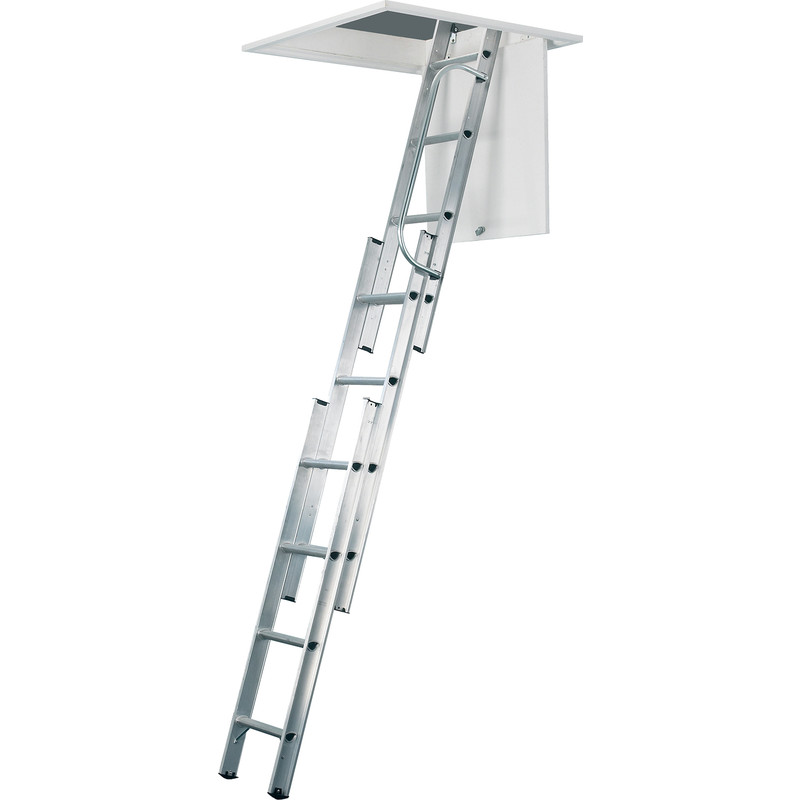 Werner 3 Section Loft Ladder & Handrail