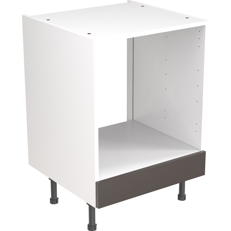 Kitchen Kit Ready Made Slab Kitchen Cabinet Base Oven Unit Super Gloss Graphite