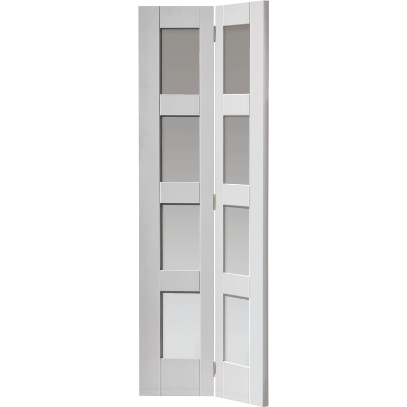 Cayman White Glazed Internal Bi-fold Door