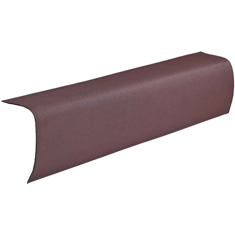 Unbranded Corrugated Bitumen Edge Piece 1m in red